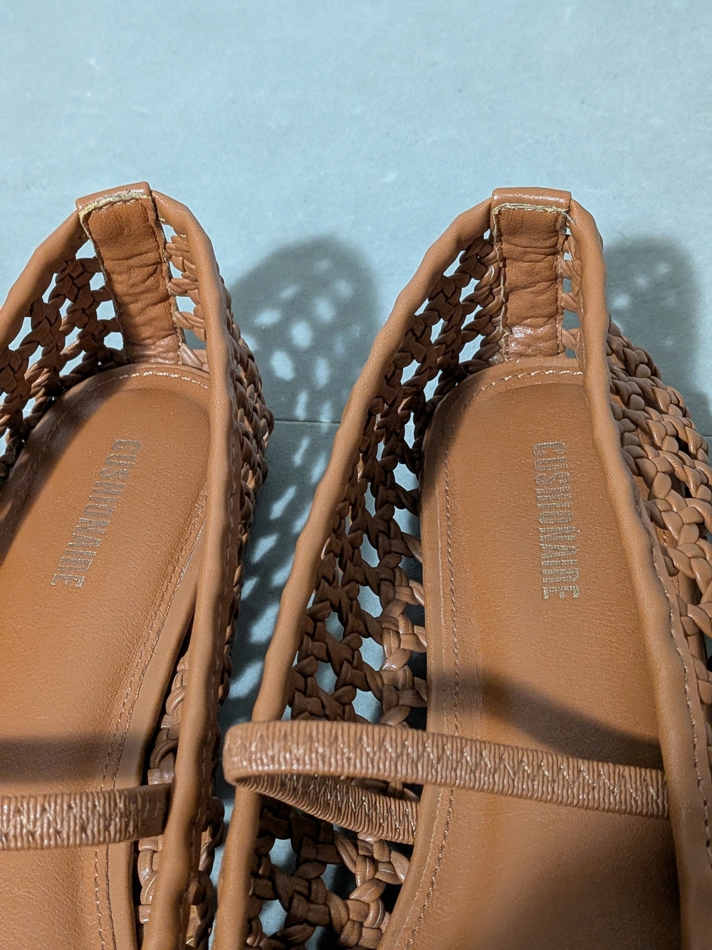 Cushionaire Woven Weavy Mary Jane , Ballet Flats, Cognac,  Women Sz 8W - Picture 9 of 9